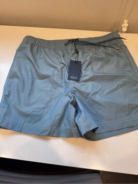 Rails Slate Blue Elastic Waist Swim Shorts